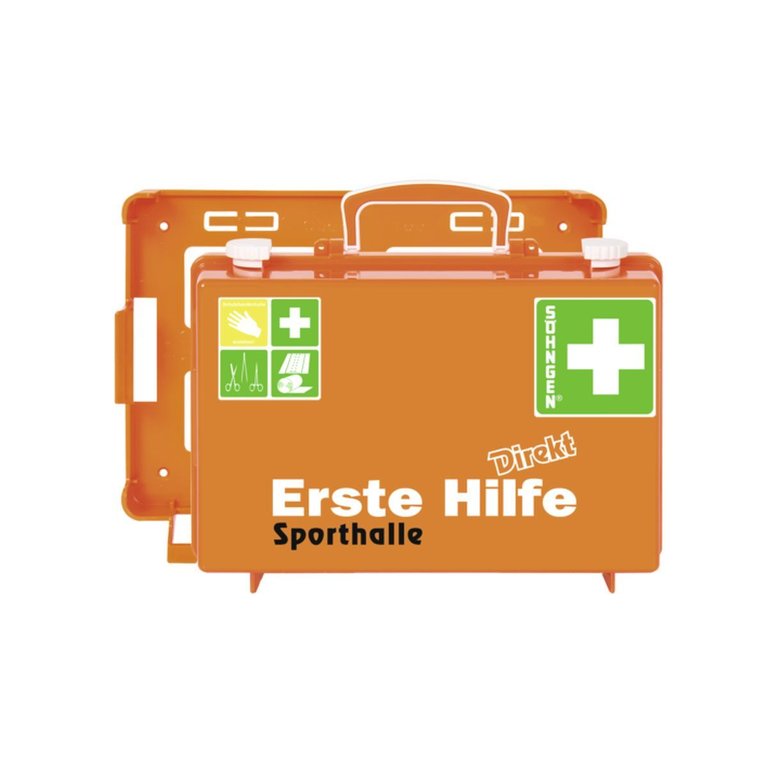 SÖHNGEN® Erste Hilfe Koffer QUICK-CD mit Füllung DIN 13157 Norm | Farbe: Orange