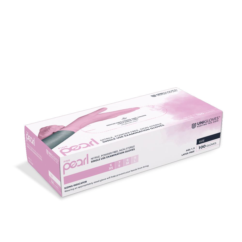 EINMALHANDSCHUHE UNIGLOVES PEARL NITRIL
