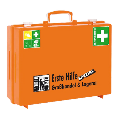 SÖHNGEN® Erste Hilfe Koffer QUICK-CD mit Füllung DIN 13157 Norm | Farbe: Orange