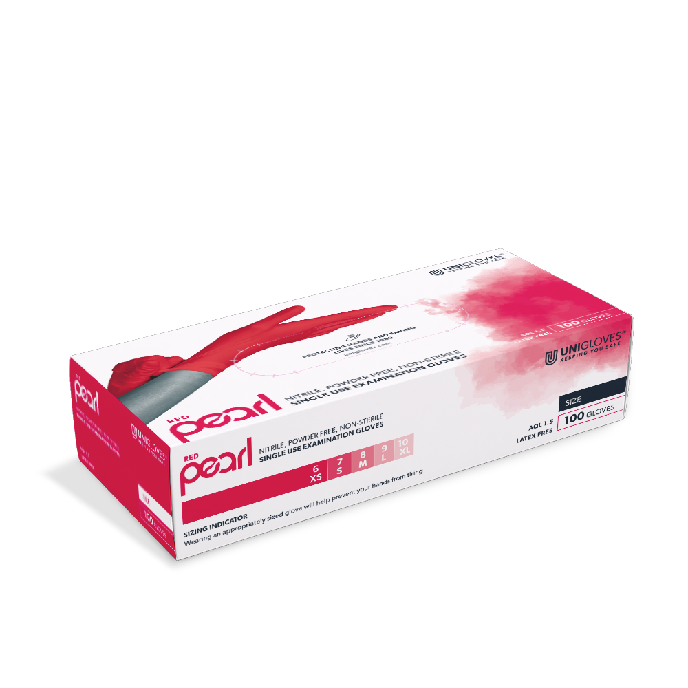 EINMALHANDSCHUHE UNIGLOVES PEARL NITRIL