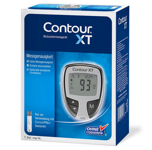 ASCENSIA DIABETIS CARE CONTOUR® XT BLUTZUCKERMESSSYSTEM SET