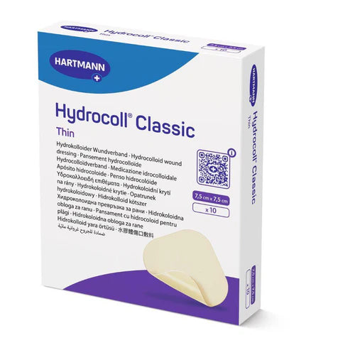 Hydrocoll® thin sehr dünner Hydrokolloid-Verband 7,5 x 7,5 cm 1x10 Stück