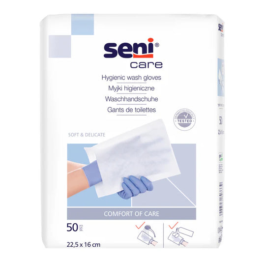 Seni Care Waschhandschuhe, unfoliert