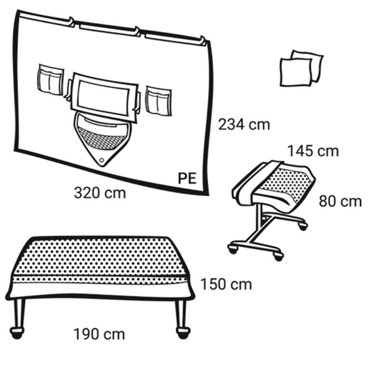 Foliodrape® Protect Vertikaltuch-Set