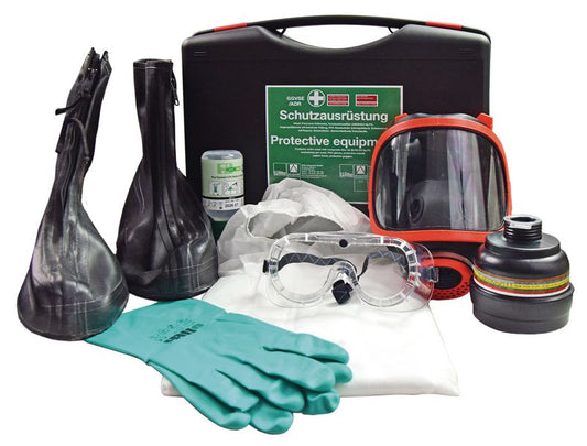 Gefahrgutkoffer gemäß GGVSEB / ADR mit Halbmaske