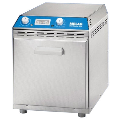 MELAG Heißluft Sterilisator 205 mit Halterung für 3 Kassetten oder 3 Tabletts