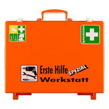 SÖHNGEN® Erste Hilfe Koffer QUICK-CD mit Füllung DIN 13157 Norm | Farbe: Orange