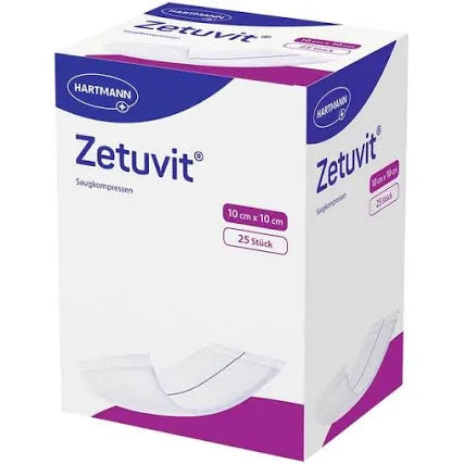 ZETUVID SAUGKOMPRESSEN STERIL