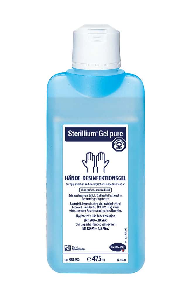 HÄNDEDESINFEKTIONSMITTEL STERILIUM GEL PURE BIOZID