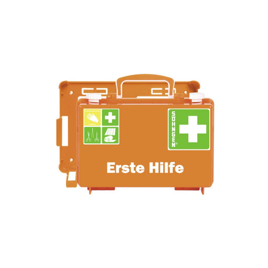 SÖHNGEN® Erste Hilfe Koffer QUICK-CD mit Füllung DIN 13157 Norm | Farbe: Orange