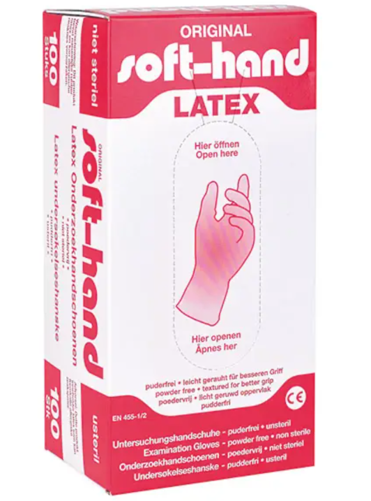 EINMALHANDSCHUHE LATEX SOFT HAND