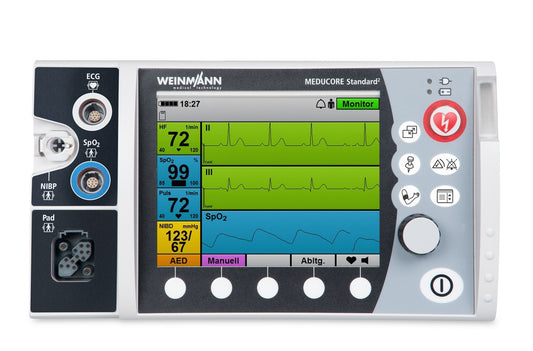 Weinmann Defibrillator MEDUCORE Standard mit Pulsoxymetrie | Einzelgerät